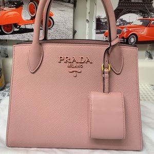 Small Saffiano Leather Prada Monochrome Bag